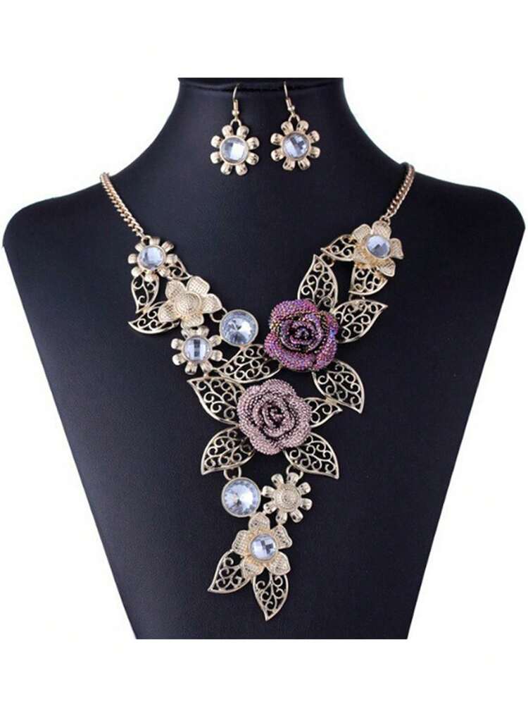 Lisa Floral Necklace Set