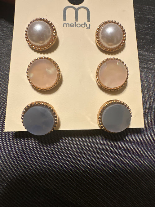 Glam! Stud Earrings (Trio)