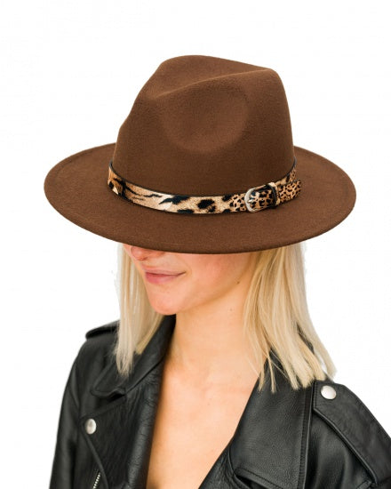 Brown Fedora hat