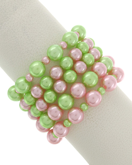 Pink and Green Pearls