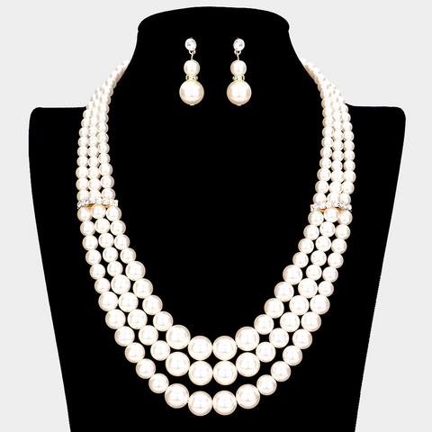 One Strand Chunky Pearls