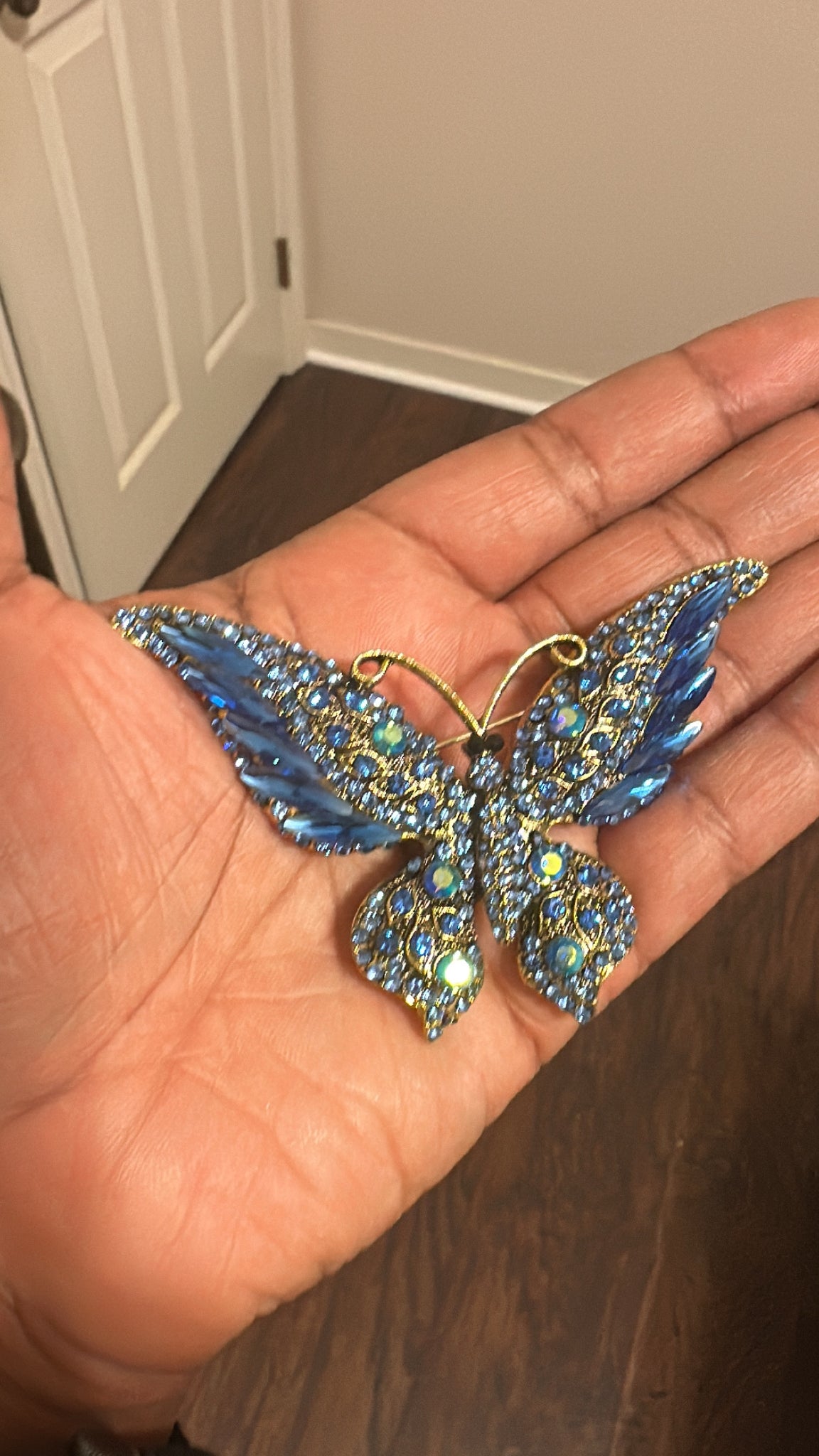 Rhinestone Sparkling Butterfly Brooch