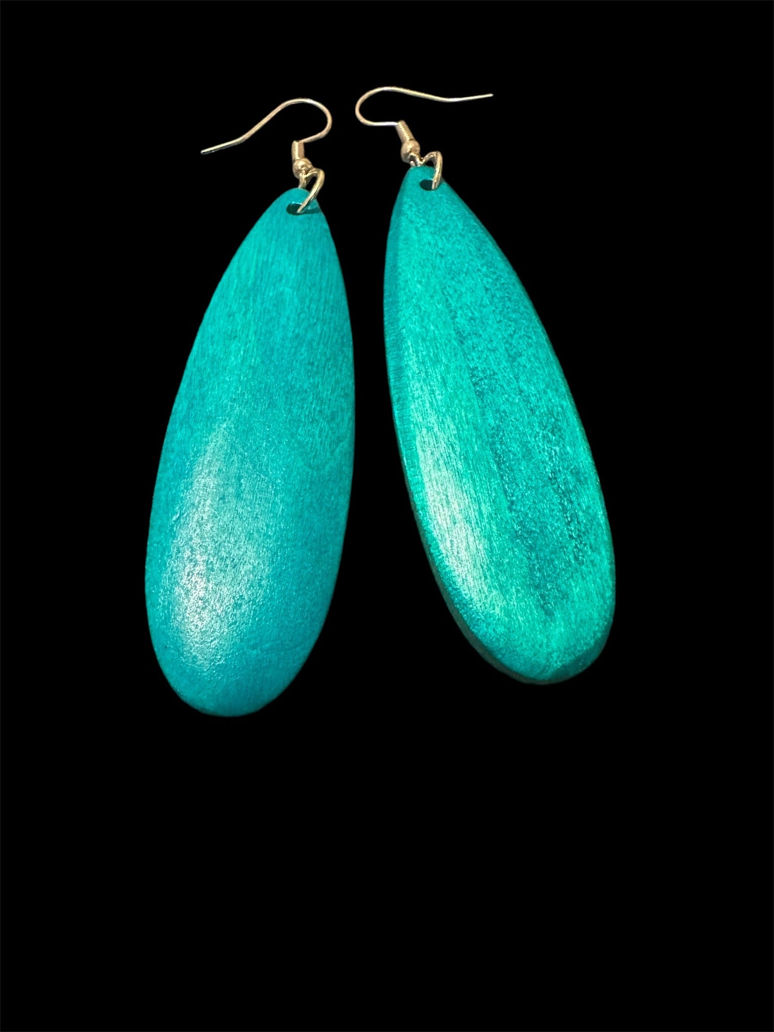 Wood Teardrop Earrings